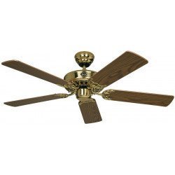 Ceiling Fan, Royal MP132 cm, Brushed chrome, Brown aged, blades Beech / Maple