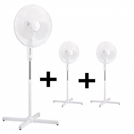Prinetti Fan pedestal fan greyound 40 Cm White 3 speeds.